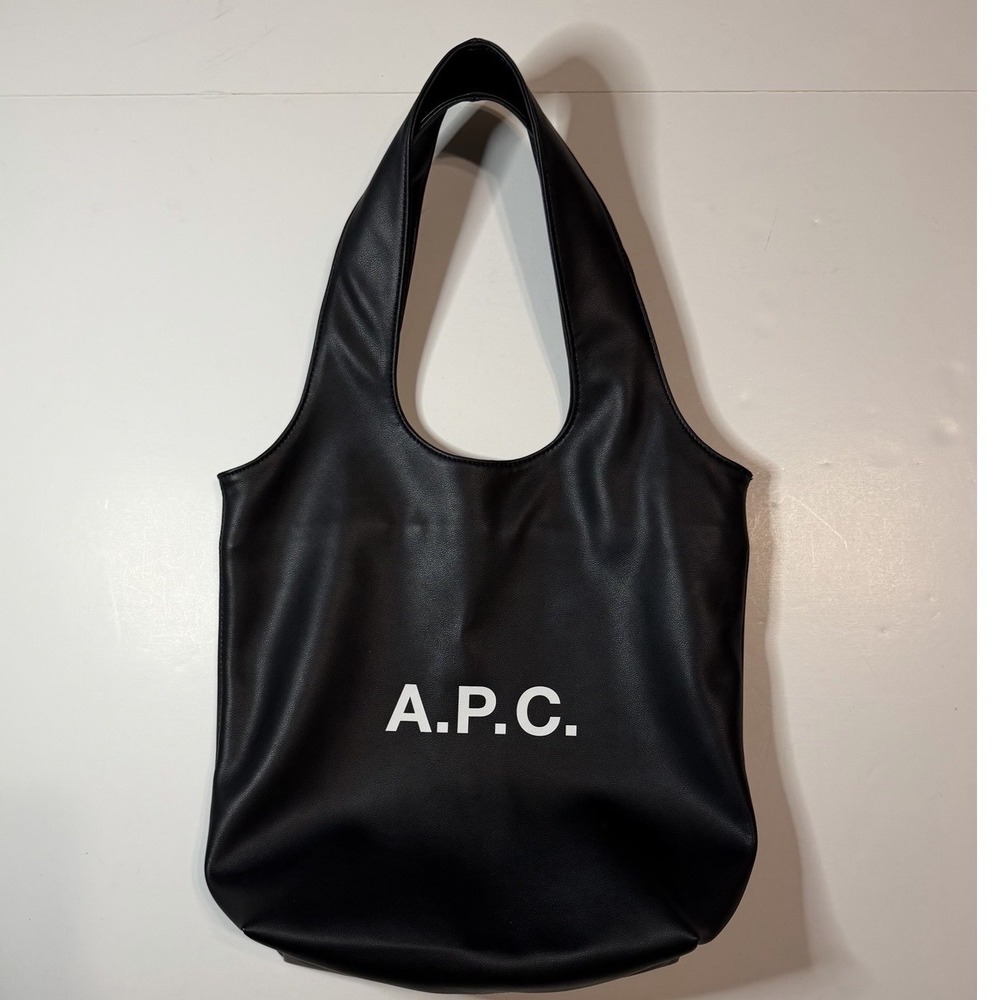 APC Ninon Tote Shoulder Bag Matte Black Rare A.P.C